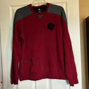 Adidas Derrick Rose men’s red crew neck sweatshirt size large